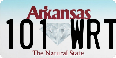 AR license plate 101WRT