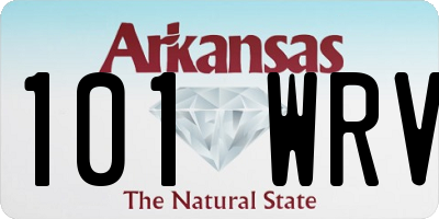 AR license plate 101WRV