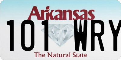 AR license plate 101WRY