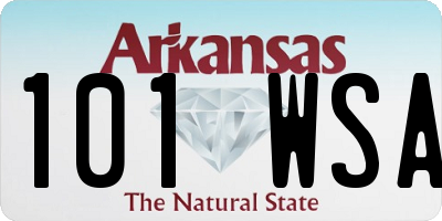 AR license plate 101WSA