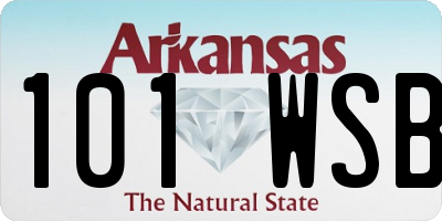 AR license plate 101WSB