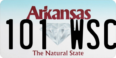 AR license plate 101WSC
