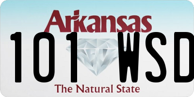 AR license plate 101WSD