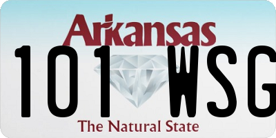 AR license plate 101WSG
