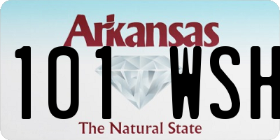 AR license plate 101WSH