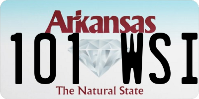 AR license plate 101WSI