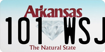 AR license plate 101WSJ