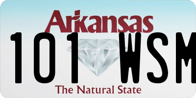 AR license plate 101WSM