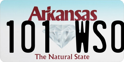 AR license plate 101WSO