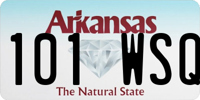 AR license plate 101WSQ