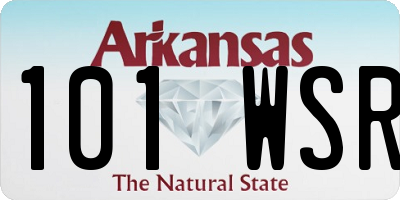 AR license plate 101WSR