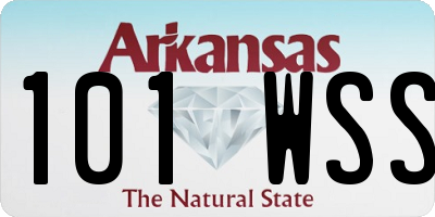 AR license plate 101WSS