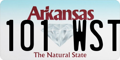 AR license plate 101WST