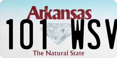 AR license plate 101WSV