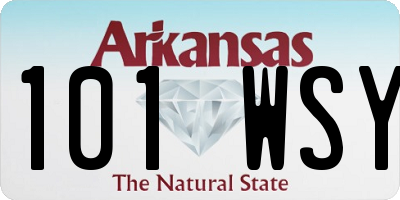 AR license plate 101WSY