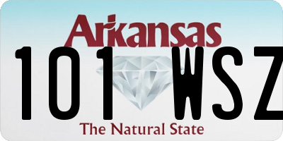 AR license plate 101WSZ