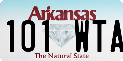 AR license plate 101WTA