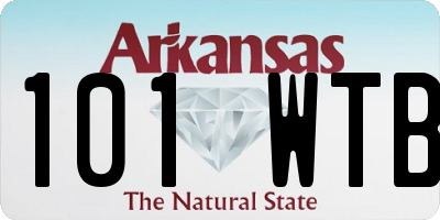 AR license plate 101WTB