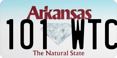 AR license plate 101WTC