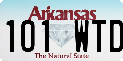 AR license plate 101WTD