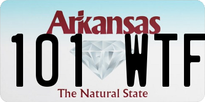 AR license plate 101WTF
