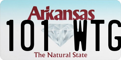 AR license plate 101WTG