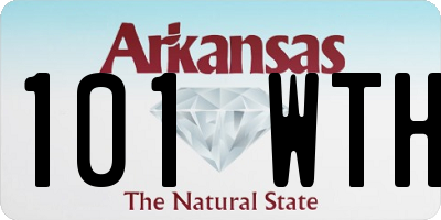 AR license plate 101WTH