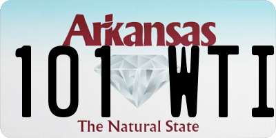 AR license plate 101WTI