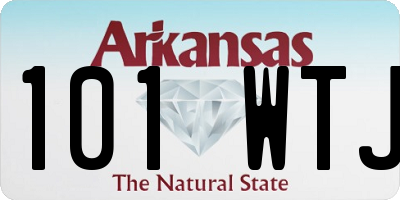 AR license plate 101WTJ