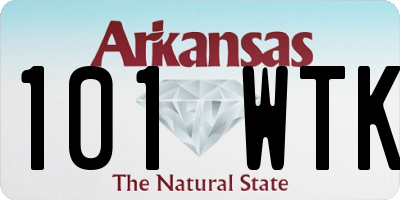 AR license plate 101WTK