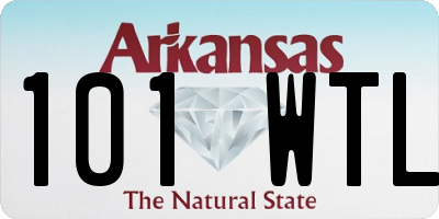 AR license plate 101WTL