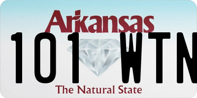 AR license plate 101WTN