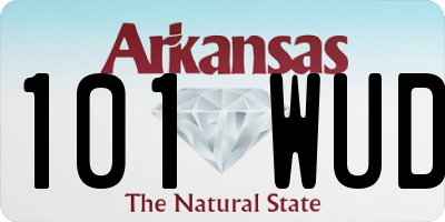 AR license plate 101WUD