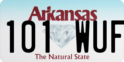 AR license plate 101WUF