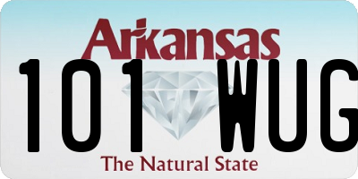 AR license plate 101WUG