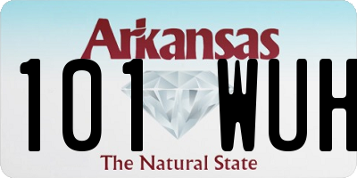 AR license plate 101WUH