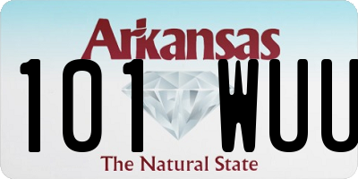 AR license plate 101WUU