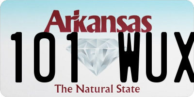 AR license plate 101WUX