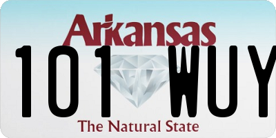 AR license plate 101WUY