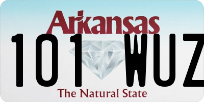 AR license plate 101WUZ