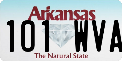 AR license plate 101WVA