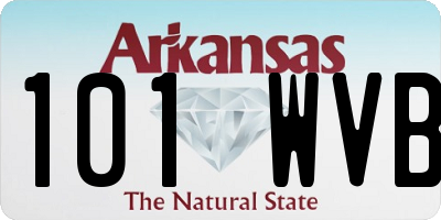 AR license plate 101WVB