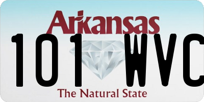 AR license plate 101WVC