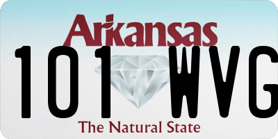 AR license plate 101WVG