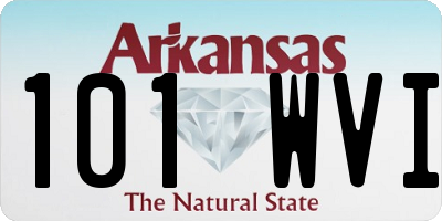 AR license plate 101WVI