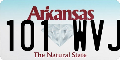 AR license plate 101WVJ