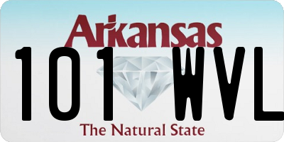 AR license plate 101WVL