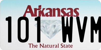 AR license plate 101WVM