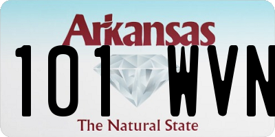 AR license plate 101WVN