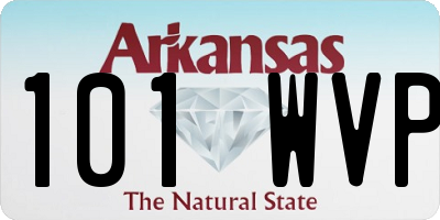 AR license plate 101WVP